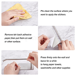 Держатели туалетной бумаги из нержавеющей стали 304 без отверстий AJEW-UN0001-30