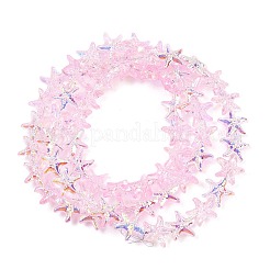 Стеклянные бусины с гальваническим покрытием &nbsp;EGLA-P069-01A-AB07