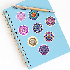 Etichette adesive in plastica pvc mandala&nbsp;X-STIC-PW0005-04