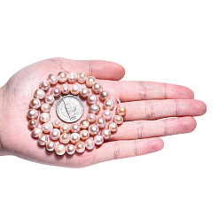 Нити из натурального культивированного пресноводного жемчуга PEAR-N013-07M