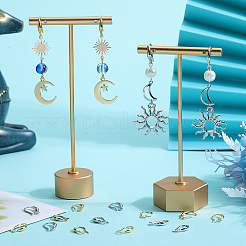 24 пара 2-х цветных латунных крючков для серег&nbsp;KK-SP0001-41