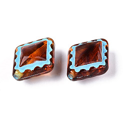 Окрашенные прозрачные акриловые бусины OACR-T029-03H