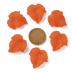 Осенняя тема прозрачные матовые акриловые подвески&nbsp;PAF002Y-19