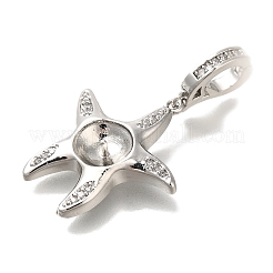 Латунные микро-паве кубические цирконии европейские подвески-подвески KK-K388-52P