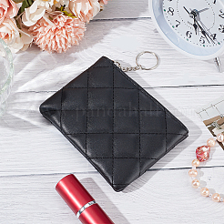 Сумки из искусственной кожи с ромбическим узором на молнии ABAG-WH0040-12B-09