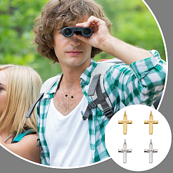 4 шт. 2-х цветные родиевые 925 подвески из стерлингового серебра STER-UN0001-11