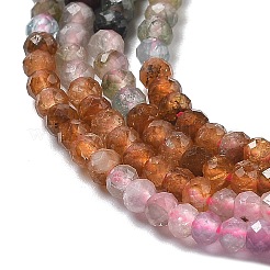 Fili di perline di tormalina multicolore naturale sfumata&nbsp;G-ONLY-T-A07-01A