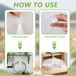 Полиэстеровая крышка для посуды&nbsp;AJEW-WH20064-08A