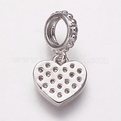 Латунь кубический цирконий европейские подвески с подвесками&nbsp;KK-P134-02P