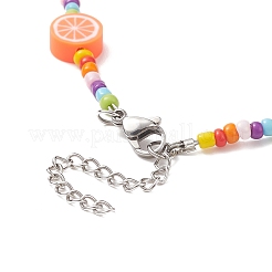 Collana di perline di arancia&nbsp;NJEW-JN04158