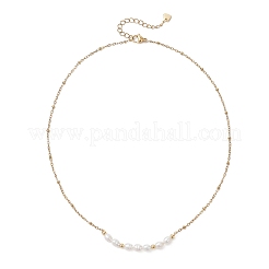 Подвеска из натурального жемчуга с бусинами из риса&nbsp;NJEW-JN05782