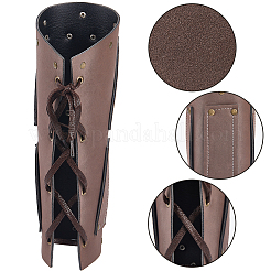 Браслет-манжета в стиле панк из искусственной кожи для байкеров AJEW-WH0430-68A