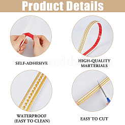 PVC selbstklebende flexible Formleiste&nbsp;DIY-WH0591-623A