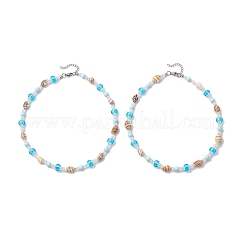 Collane estive da spiaggia in conchiglia naturale&nbsp;NJEW-JN05247