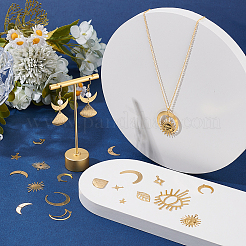 144 шт. 18 стиля латунных подвесок и соединительных подвесок с наборами фурнитуры&nbsp;FIND-GA0007-59