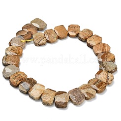 Natürliches Bild Jaspis Perlen Stränge&nbsp;G-C285-A11-01