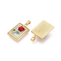 Colgantes de esmalte de latón&nbsp;KK-SZC0009-05G-01