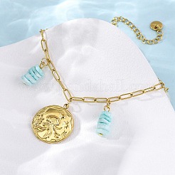 Браслеты с подвесками из нержавеющей стали 304&nbsp;BJEW-L708-02G