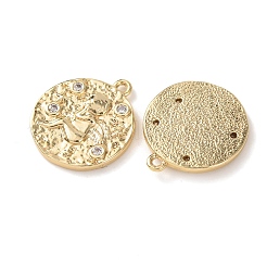 Pendentifs avec zircon cubiques à micro-pavés en laiton&nbsp;KK-A295-09G