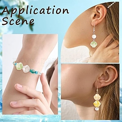 40 шт. 4-х цветные фарфоровые бусины ручной работы в форме ракушек PORC-YW0001-20