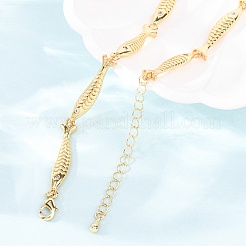 Collares de latón para mujer&nbsp;NJEW-Z113-01G