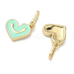 Decoraciones colgantes de esmalte de latón&nbsp;KK-F933-05B-G
