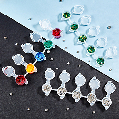 Пластиковые краски горшки полоски DIY-PH0027-10