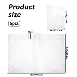 PVC-Buchumschlag&nbsp;OFST-WH0004-080B