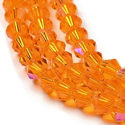 Прозрачные стеклянные бусины гальваническим пряди&nbsp;EGLA-A039-T2mm-L23