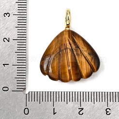 Natürliche Tigerauge geschnitzte Anhänger&nbsp;G-C282-05D