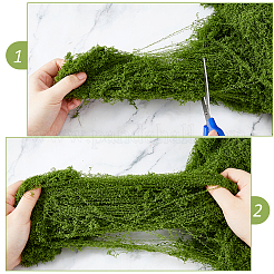 Полиэстер искусственный мох DIY-WH0589-75