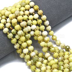 Натуральное сливочное масло нефрита бисер нитей G-K389-E38-01