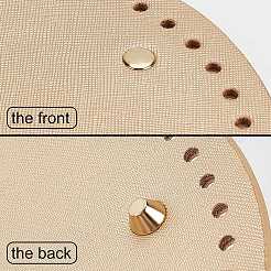 Плоское круглое дно сумки из искусственной кожи FIND-PH0002-04