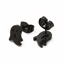 Серьги-гвоздики из нержавеющей стали 304 для женщин с привидениями на Хэллоуин EJEW-B019-04EB