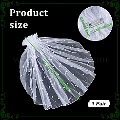 Manches châle en maille polyester&nbsp;AJEW-WH0485-44