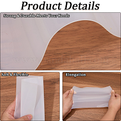 2шт прозрачный силиконовый коврик&nbsp;AJEW-CP0009-87