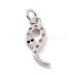 Латунные микро проложить кубического циркония подвески&nbsp;KK-C012-09P