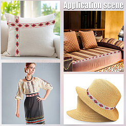 10 ярд полиэстеровых лент для вышивки OCOR-GF0004-85B