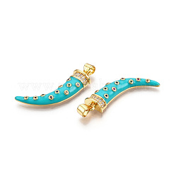 Латунные микро проложить кубического циркония подвески KK-N227-02B