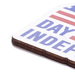 День независимости доска плотности деревянные настенные украшения подвески дверные таблички&nbsp;HJEW-C004-07