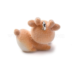 Подвески из флокированной смолы анима с платиновой железной петлей&nbsp;FIND-S001-13E