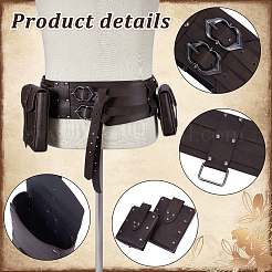 Ремни из искусственной кожи с 2 кошельком из искусственной кожи AJEW-NB0006-73