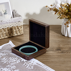 Cajas de almacenamiento de pulseras pequeñas de madera cuadradas&nbsp;CON-WH0112-012A