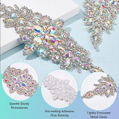 Цветок горный хрусталь с исправлением из стекла FIND-WH0050-29A