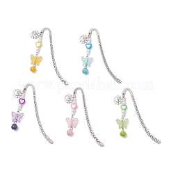 Закладки с крючками из сплава AJEW-JK00375