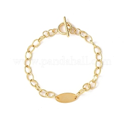 Латунные кабельные цепи браслеты BJEW-JB12781