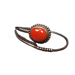 Браслеты-манжеты из натурального агата с бусинами для женщин&nbsp;BJEW-C146-02