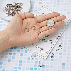 Латунные серьги крюк KK-KS0001-08R-NR