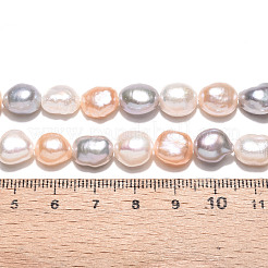 Нити из натурального культивированного пресноводного жемчуга PEAR-N014-09A-02