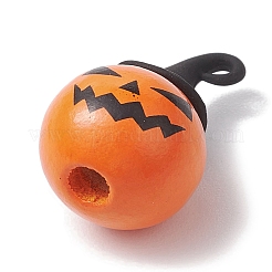 Halloween-Thema Holz mit Legierungsanhänger&nbsp;PALLOY-JF02657-02